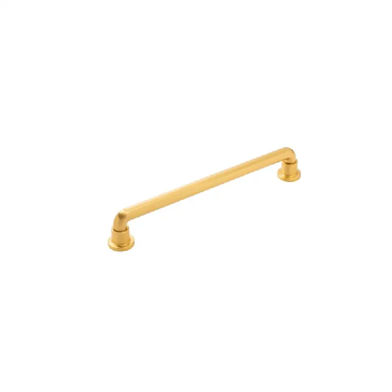 Urbane Collection Appliance Pull 12 Inch Center to Center Brushed Golden Brass Finish