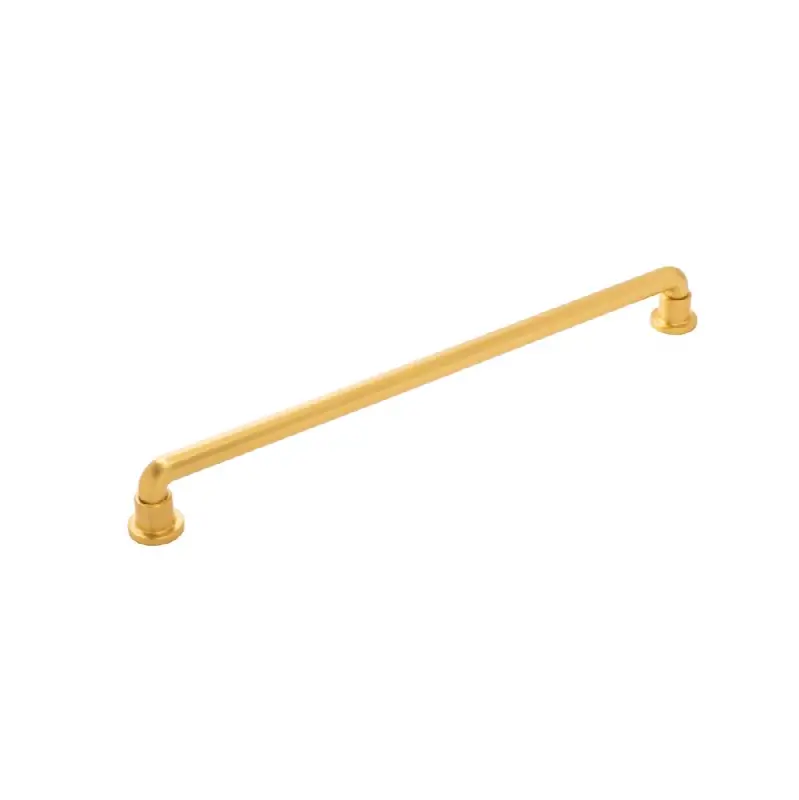 Urbane Collection Appliance Pull 18 Inch Center to Center Brushed Golden Brass Finish