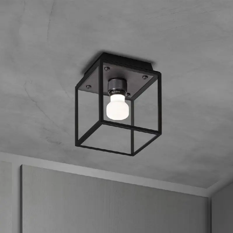 Caged Wet / Ceiling / Small / Gun Metal