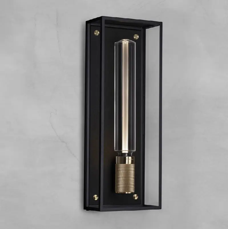 Caged Wet / Wall / Large / Black / Brass