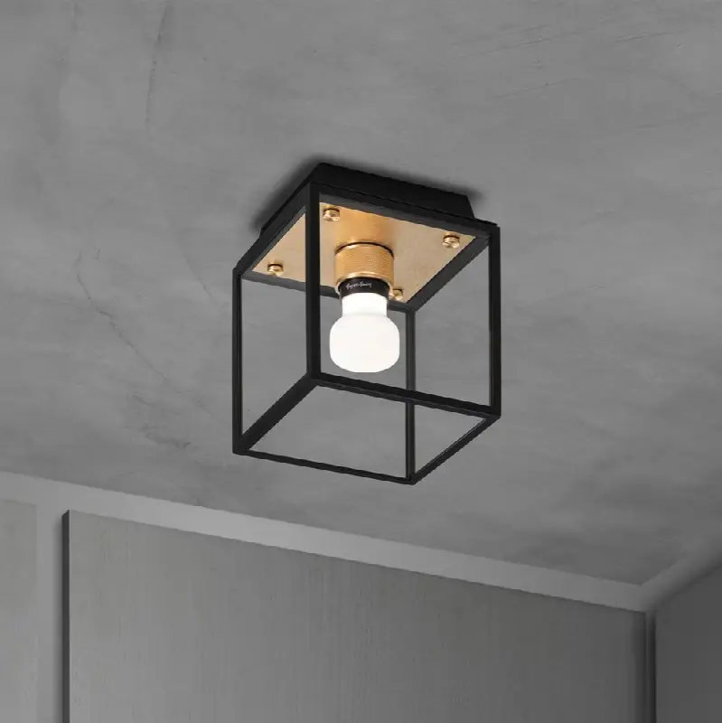 Caged Wet / Ceiling / Small / Brass