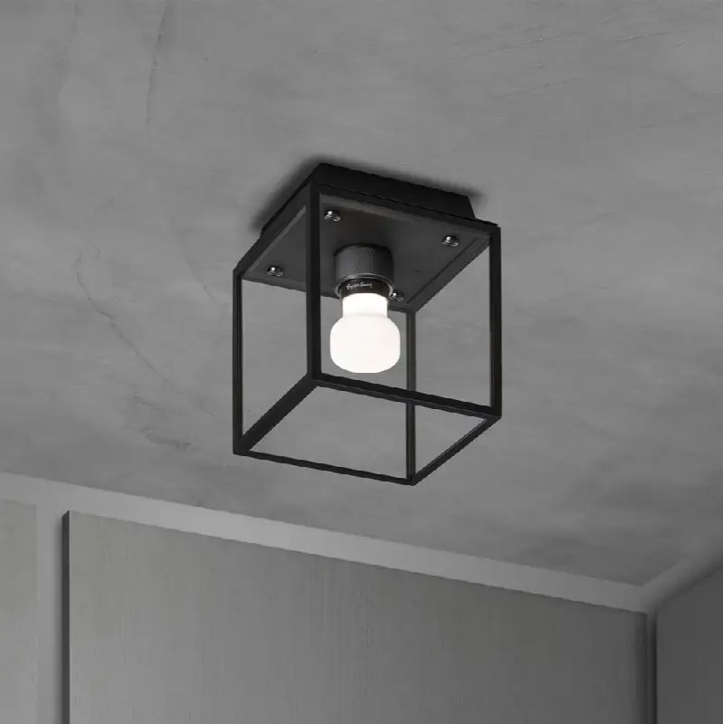 Caged Wet / Ceiling / Small / Black / Gun Metal