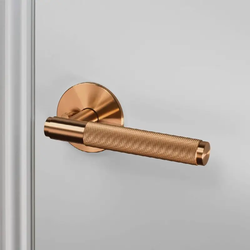 Door Handle Set / Privacy / Cross / Warm Sunset