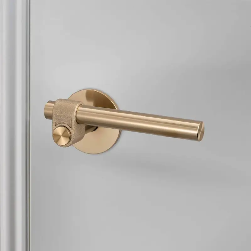 Door Handle Set / Passage / Cast / Latch Included / Brass
