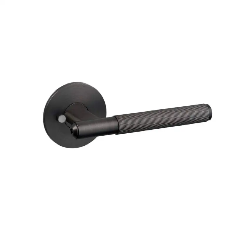 Door Handle / Privacy / Linear / Smoked Bronze