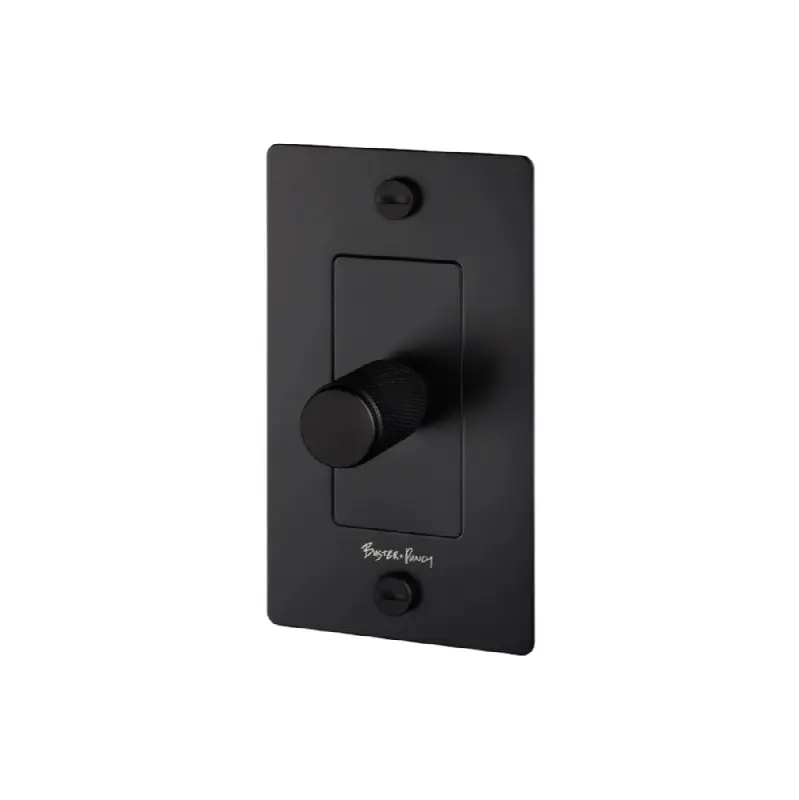1G Incandescent Dimmer Switch / With Logo / Black