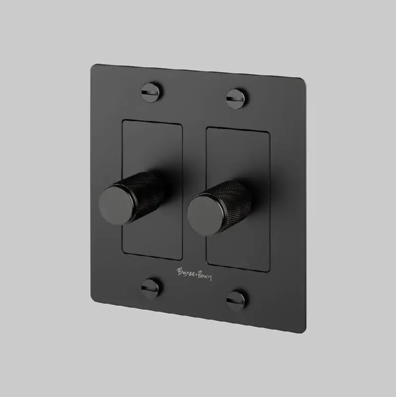 2G Dimmer / LED / Cross / With Logo / Black