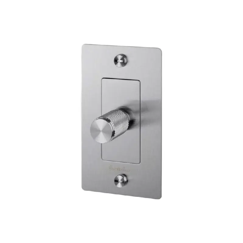 1G Incandescent Dimmer Switch / With Logo / Steel