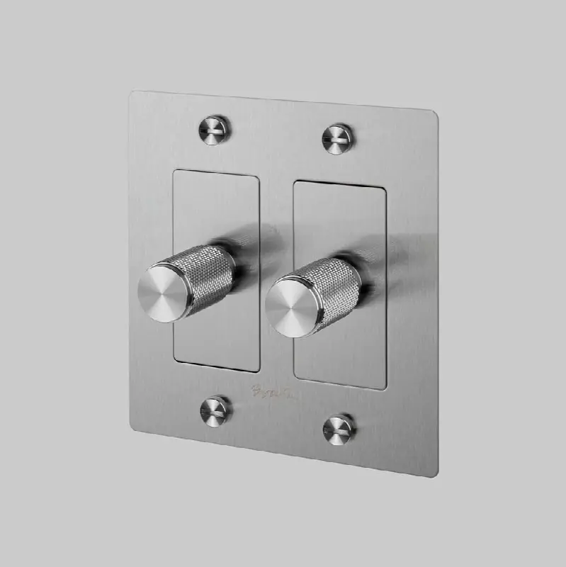 2G Dimmer / LED / Cross / With Logo / Steel