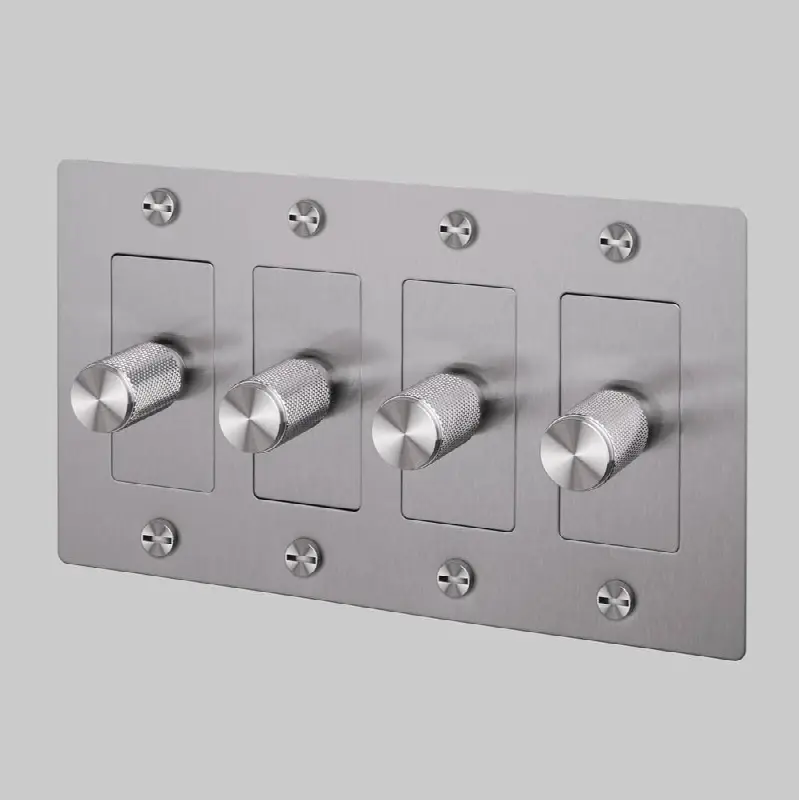 4G Dimmer / LED / Cross / Without Logo / Steel