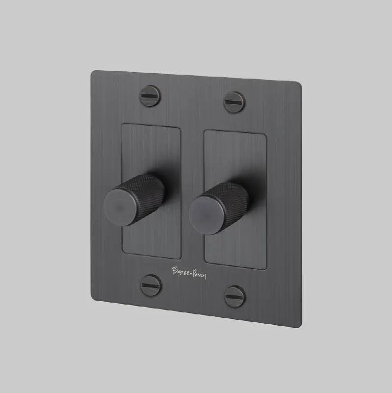 2G Dimmer / LED / Cross / With Logo / Smoked Bronze