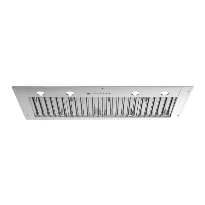 Insert Hood, 48", 18.25" D, Baffle Filter, Electronic Push Controls, 4 LED Lights, 1200 cfm, 3 SpeedPlus Booster