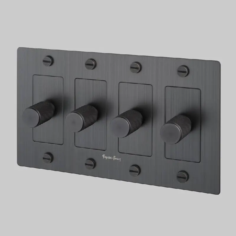 4G Dimmer / LED / Cross / With Logo / Smoked Bronze