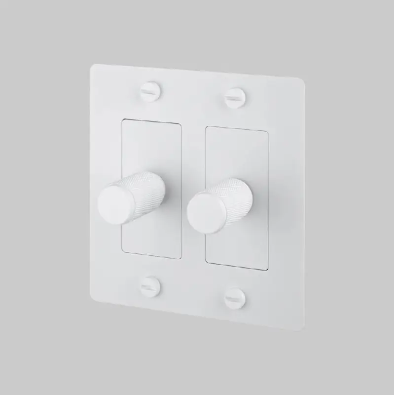 2G Dimmer / LED / Cross / Without Logo / White