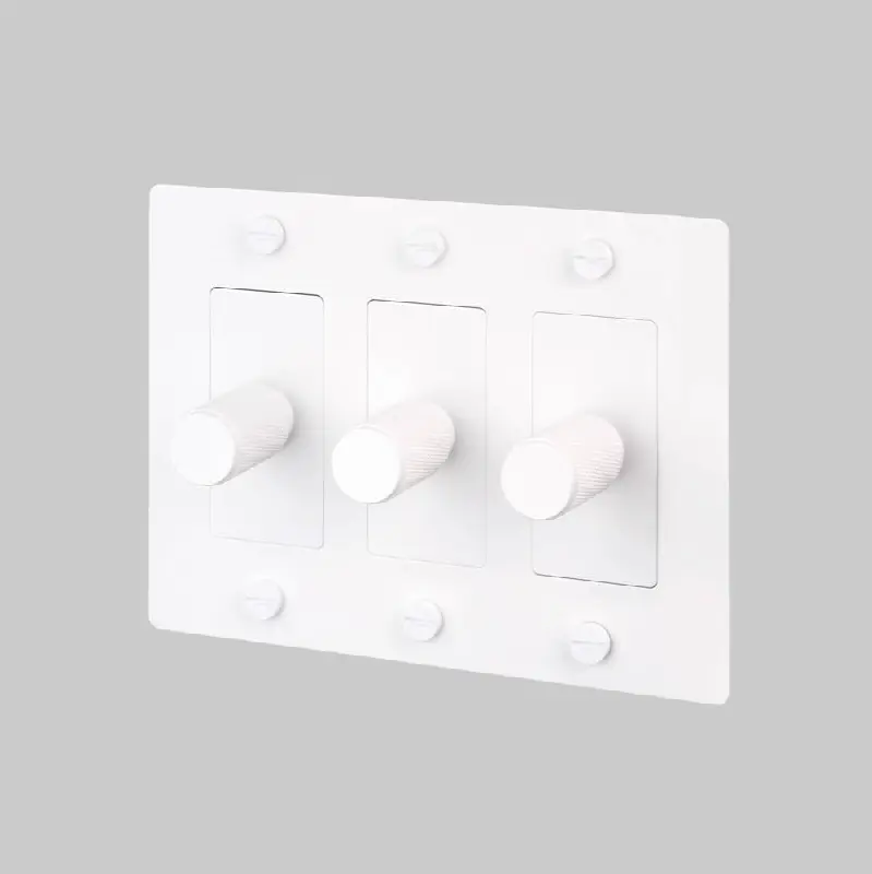 3G Dimmer / LED / Cross / Without Logo / White