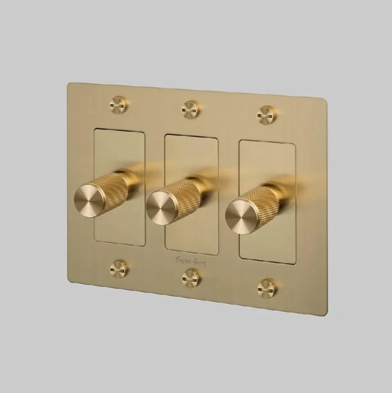 3G Dimmer / LED / Cross / With Logo / Brass