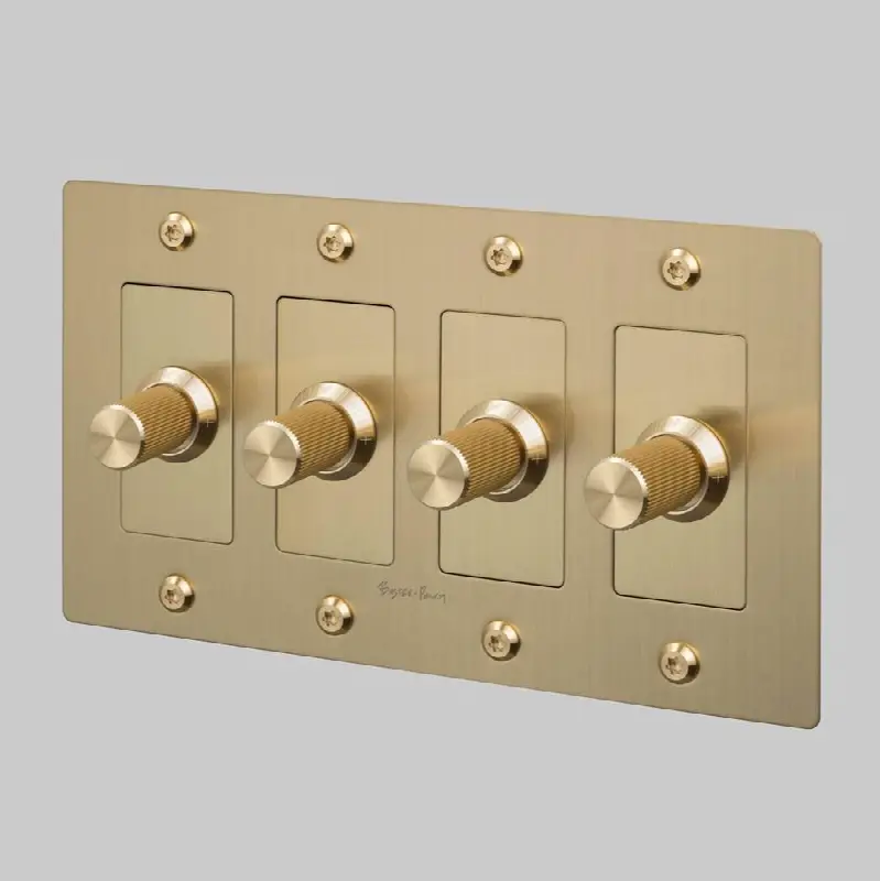 4G Dimmer / LED / Linear / With Logo / Brass