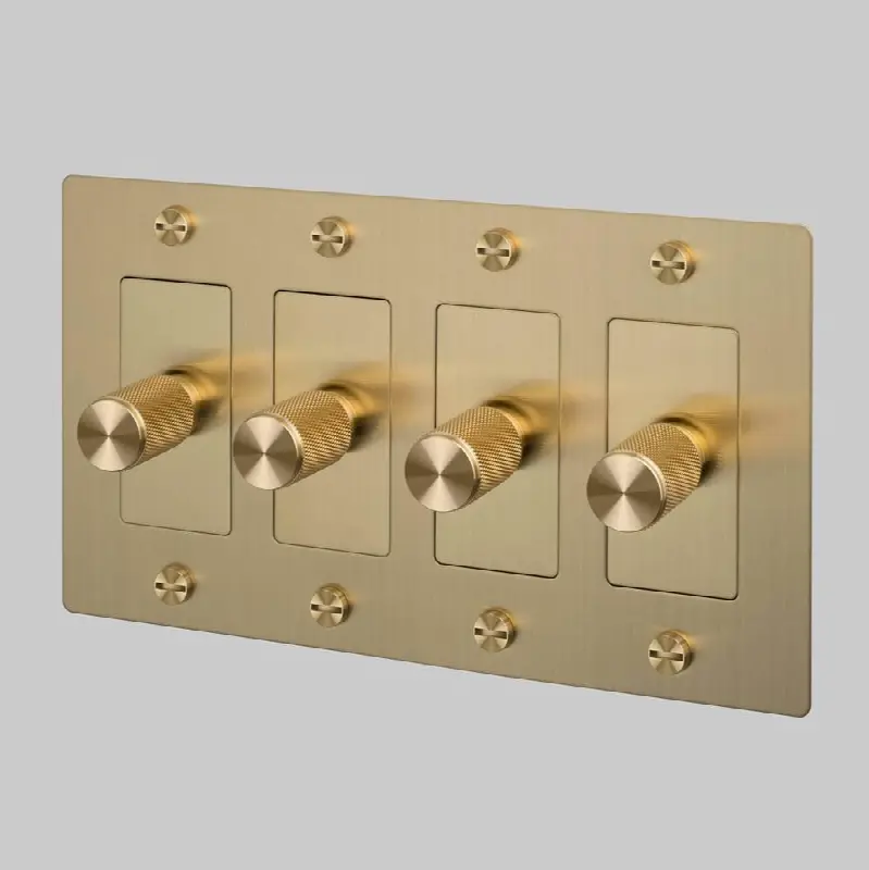 4G Dimmer / LED / Cross / Without Logo / Brass
