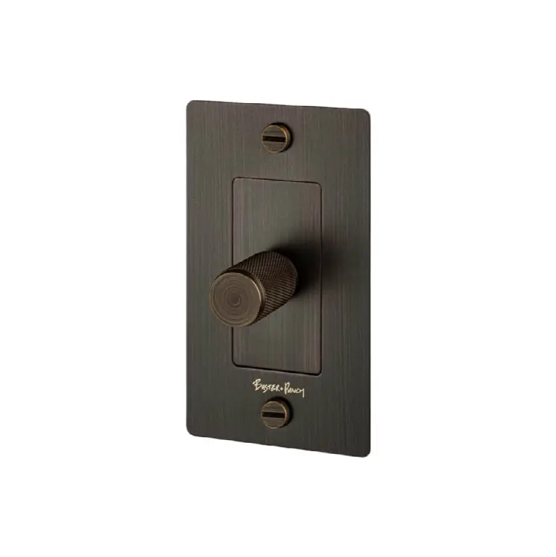 1G Incandescent Dimmer Switch / With Logo / Smoked Bronze