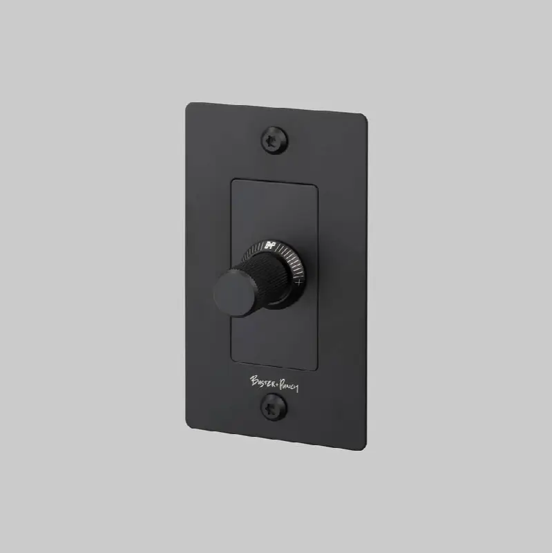 1G Dimmer / LED / Linear / With Logo / Black