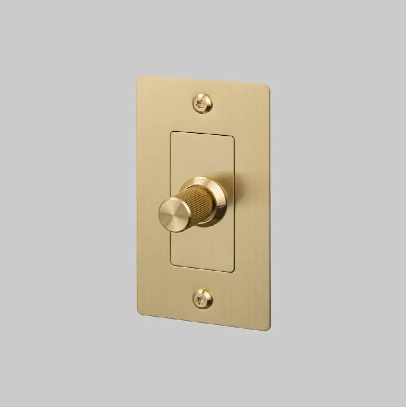 1G Dimmer / LED / Linear / Without Logo / Brass