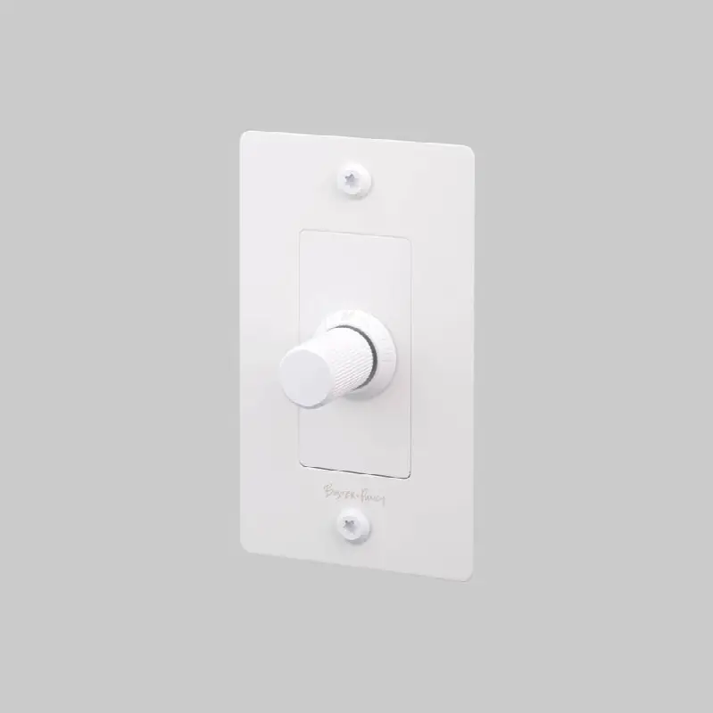 1G Dimmer / LED / Linear / With Logo / White