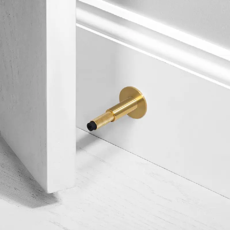 Door Stop / Wall / Brass