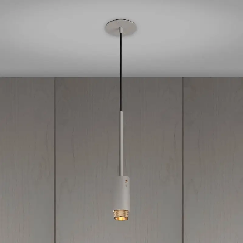 Exhaust Pendant / Cross / Stone / Brass