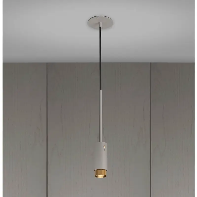 Exhaust Pendant / Linear / Stone / Burnt Steel