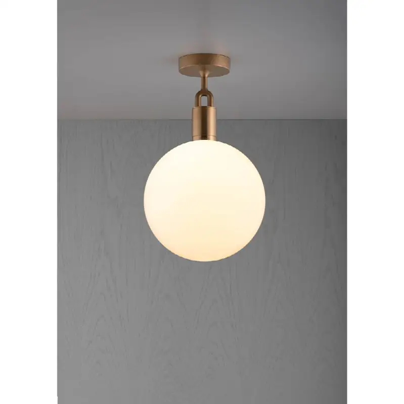 Forked Ceiling / Globe / Opal / Large / Brass