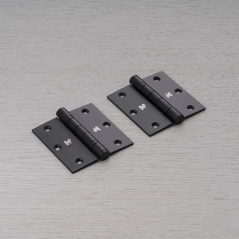 Door Hinge / 3.5 X 3.5 Inch / Welders Black
