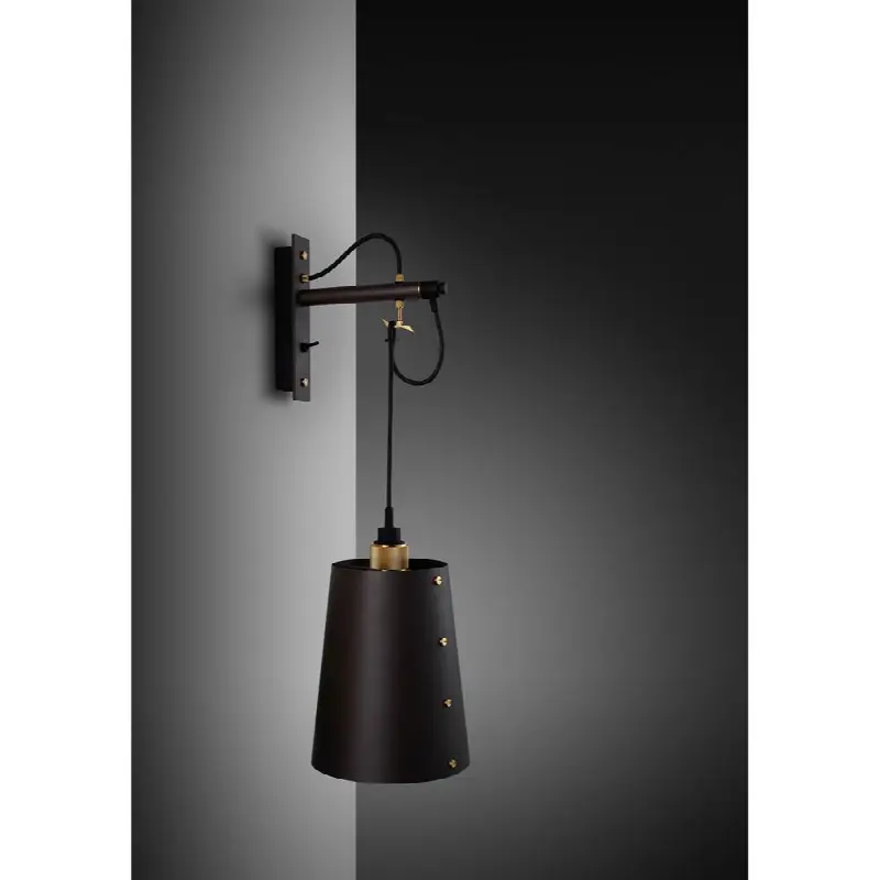 Hooked Wall / Large / Graphite / Brass