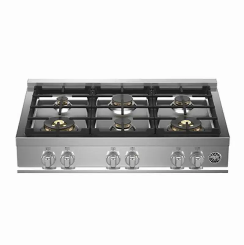 Master Series Gas Rangetop, 6 Brass Burners, 36"