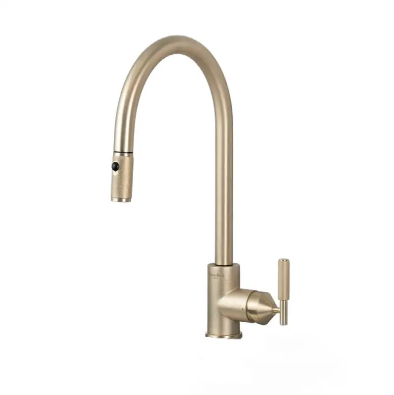Kitchen Faucet / Pull-Out With Dual Spray / Cross / Brass