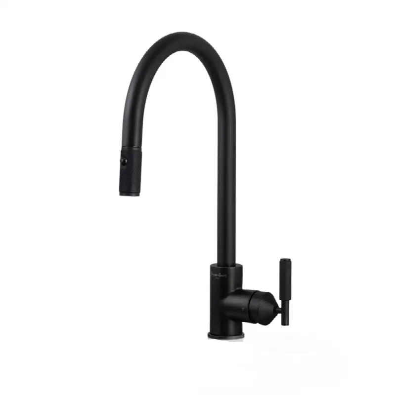 Kitchen Faucet / Pull-Out With Dual Spray / Cross / Welders Black