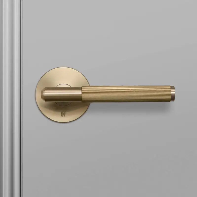 Door Handle / Privacy / Linear / Brass