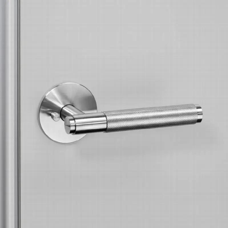 Door Handle / Conventional / Privacy / Cross / Steel