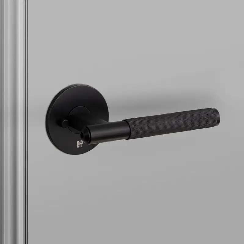 Door Handle / Privacy / Linear / Welders Black