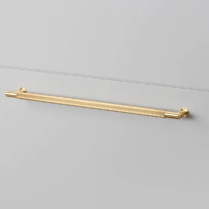 Pull Bar / Plate / Linear / Small / Brass