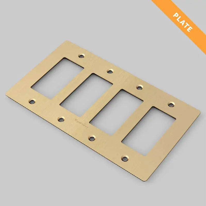 4G Plate / Logo / Brass