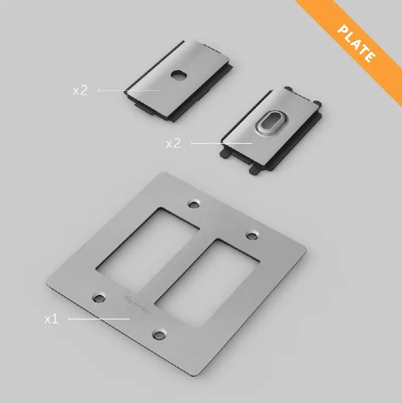 2G Plate / Logo / Steel