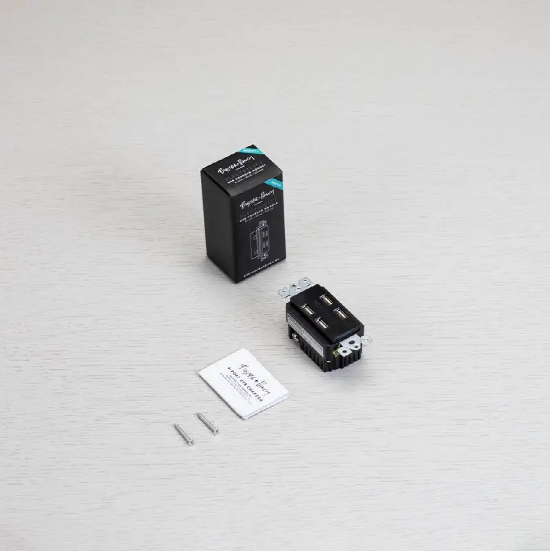 Outlet Module / USB / Black