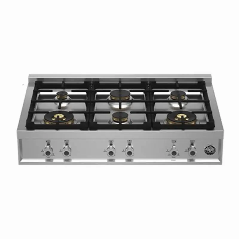 Professional Series Gas Rangetop, 6 Brass Burners, 36"