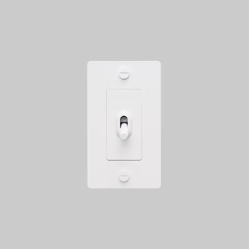 1G Toggle Switch / Non-Logo / White