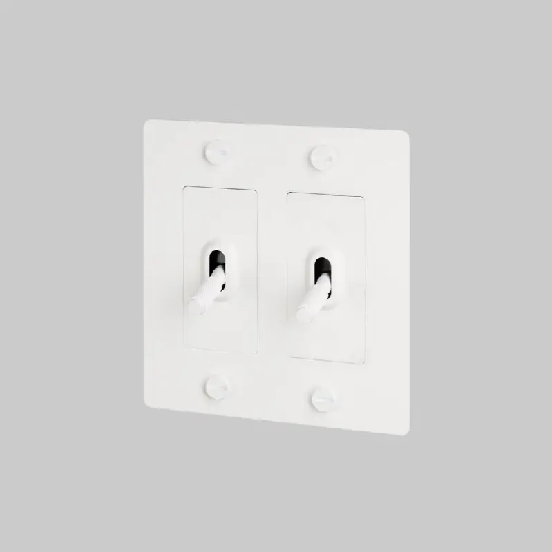 2G Toggle Switch / Non-Logo / White