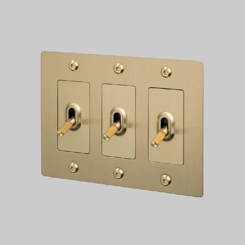 3G Toggle / Linear / Without Logo / Brass