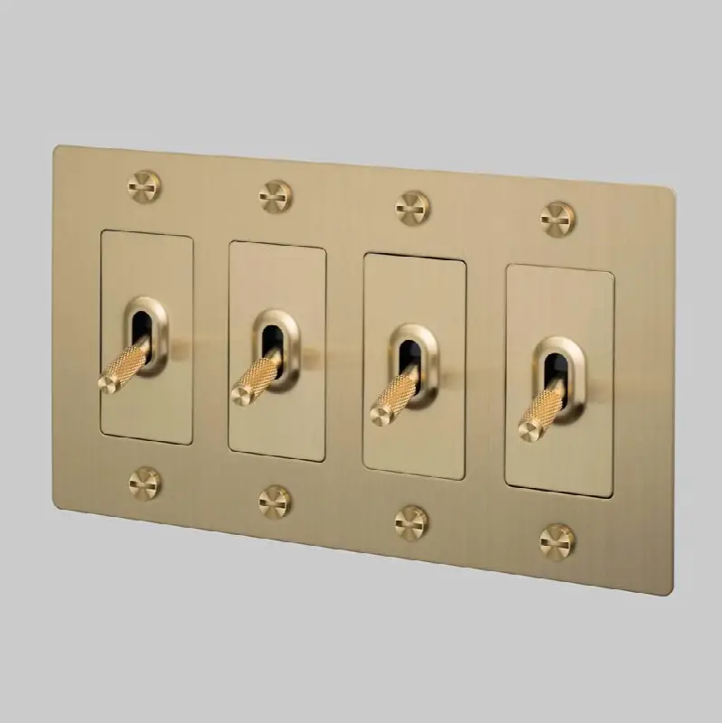 4G Toggle / Cross / Without Logo / Brass