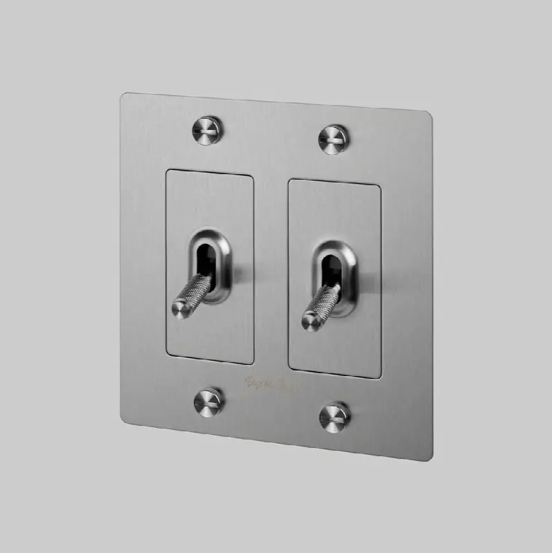 2G Toggle Switch / Logo / Steel
