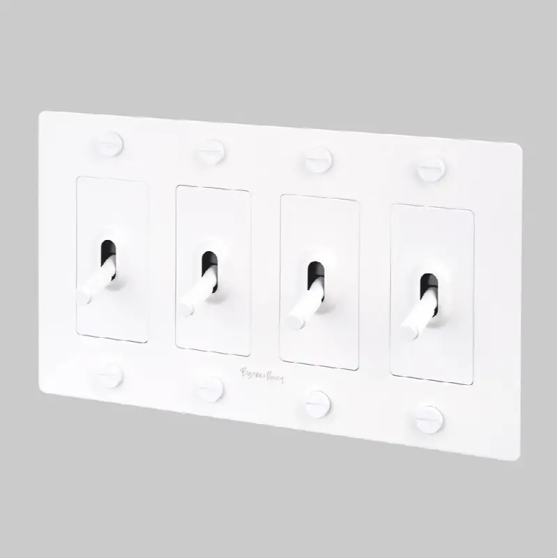 4G Toggle / Cross / With Logo / White