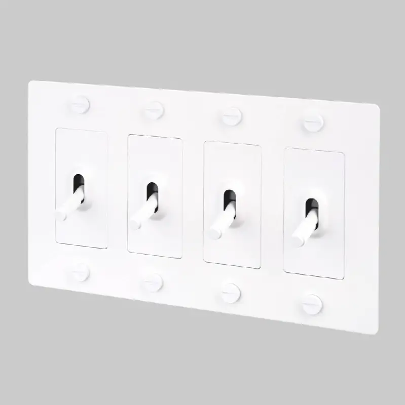 4G Toggle / Cross / Without Logo / White